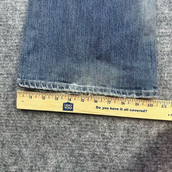 Vintage y2k Silver Jeans Women 29 Flare Low Rise Distressed Nice Fading 32x30 - Picture 13 of 16